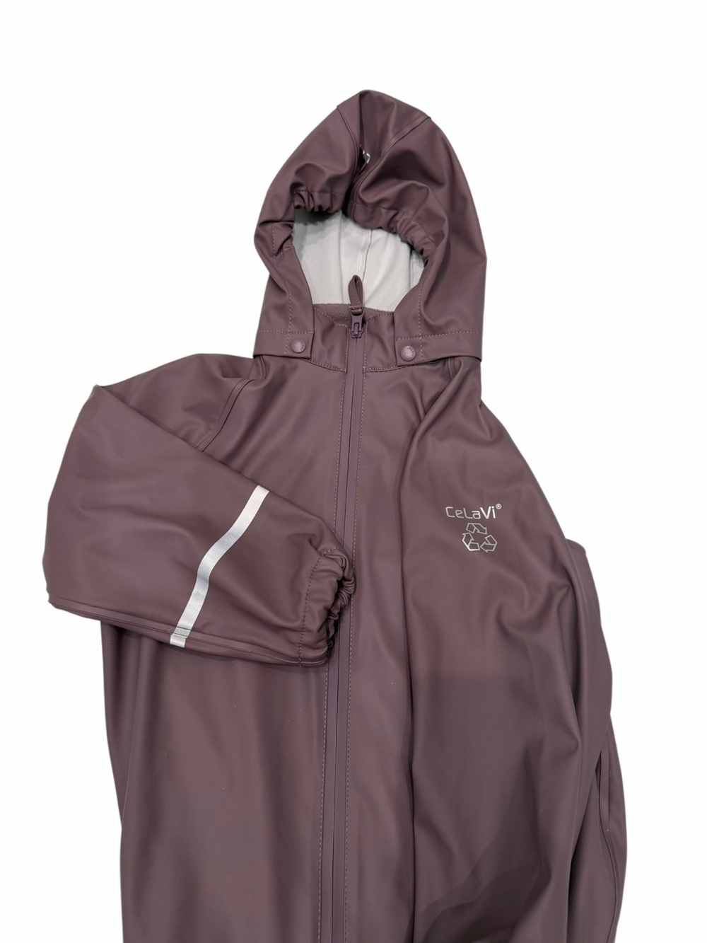 Celavi Kids Rain Jacket Full Zip Hooded Size 5 /110